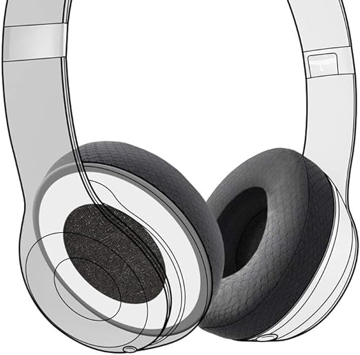 Dekoni Beats Solo 3 Wireless Headphones Earpad Replacement | Memory Foam Ear Pad Covers | Soft Knit Jerzee
