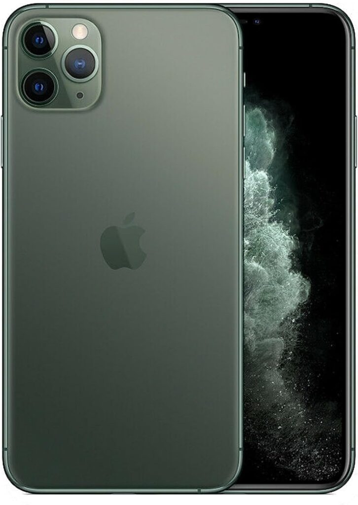 Apple iPhone 11 Pro Max, US Version, 512GB, Midnight Green - Unlocked (Renewed)
